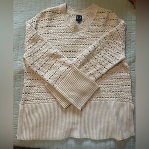 GAP Light Beige Crewneck Sweater